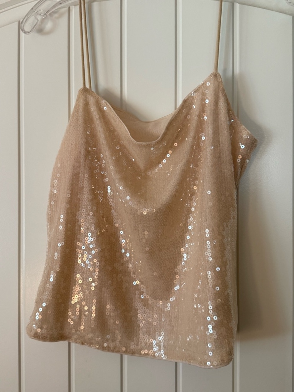 Gold Sequin Going Out Top